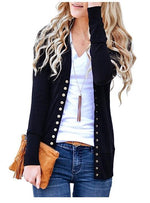 Load image into Gallery viewer, 2020 solid color V-neck long-sleeved cardigan
