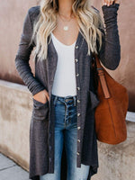 Load image into Gallery viewer, Button Sweater Long Sleeve Cardigan
